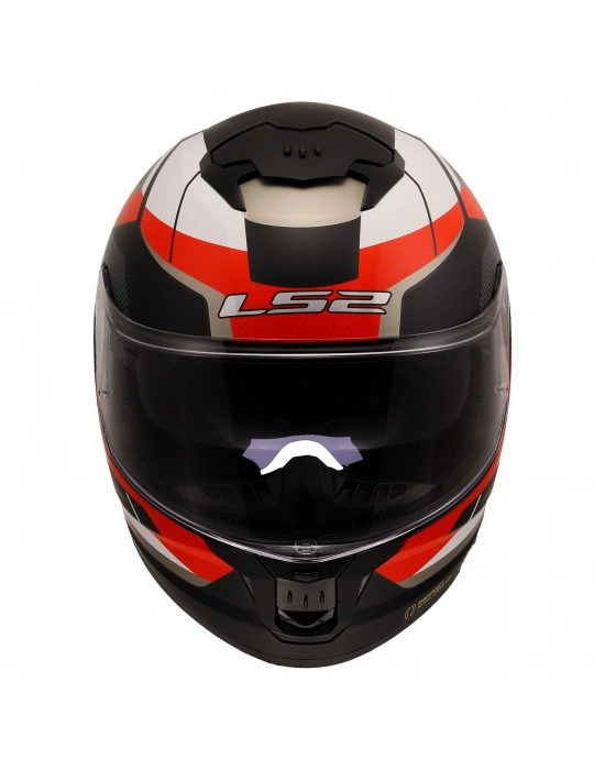 LS2 STREAM 2 ROAD MAT SİYAH-KIRMIZI-BEYAZ-GRİ KASK
