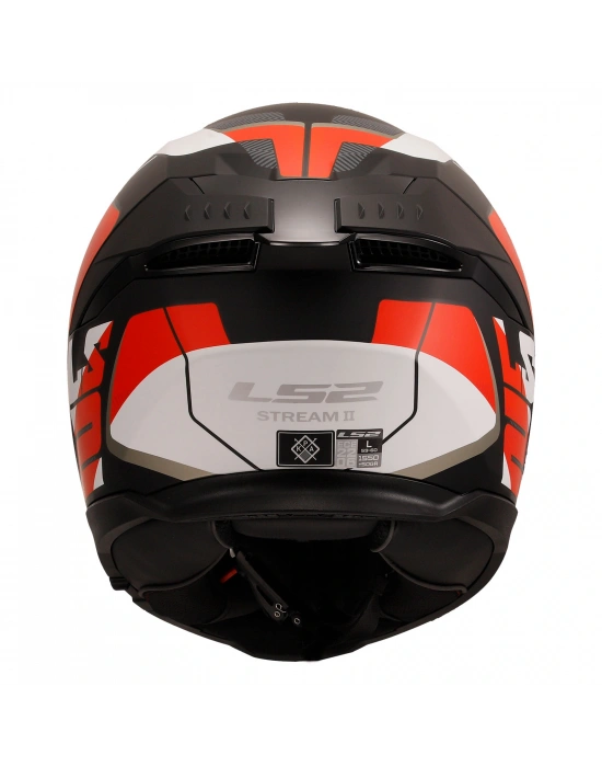 LS2 STREAM 2 ROAD MAT SİYAH-KIRMIZI-BEYAZ-GRİ KASK
