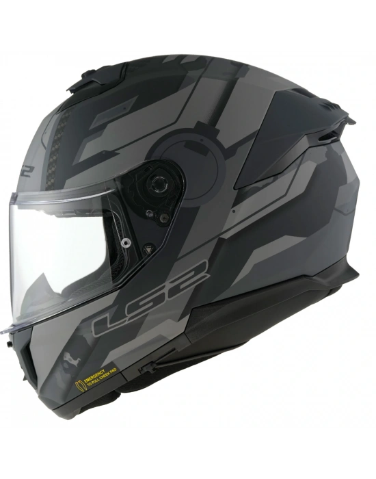 LS2 STREAM 2 SHADOW -GRİ KASK