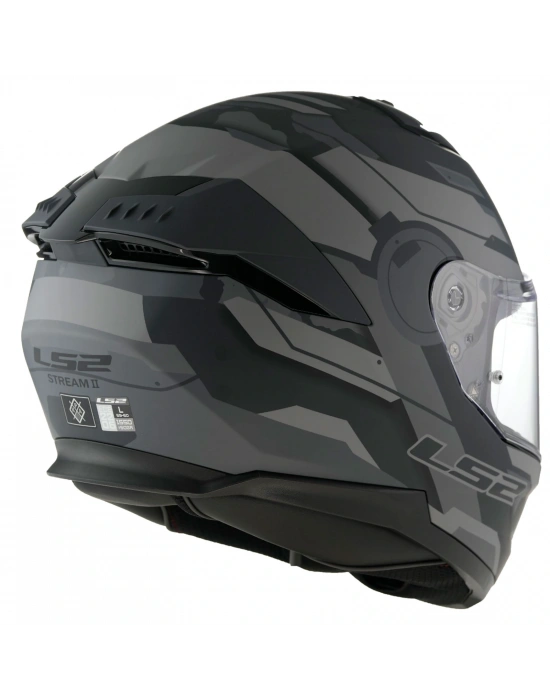 LS2 STREAM 2 SHADOW -GRİ KASK