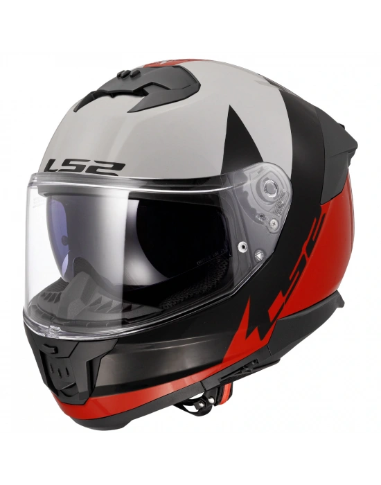 LS2 STREAM 2 THUNDERBIZ SİYAH-KIRMIZI KASK