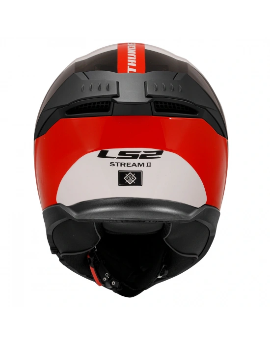 LS2 STREAM 2 THUNDERBIZ SİYAH-KIRMIZI KASK