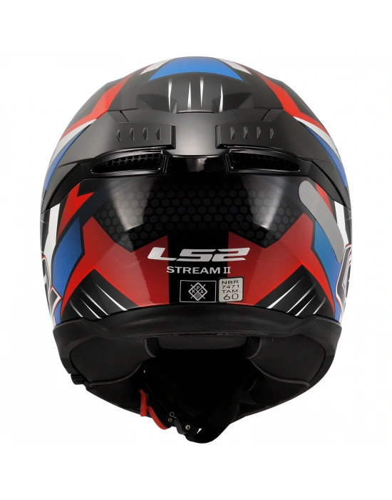 LS2 STREAM 2 TINUX SİYAH-KIRMIZI KASK
