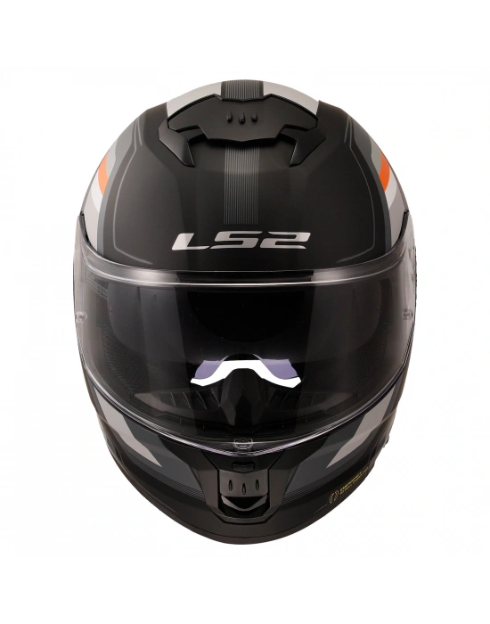 LS2 STREAM 2 VINTAGE MAT SİYAH-GRİ-BEYAZ-KIRMIZI KASK