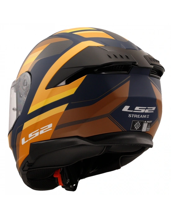 LS2 STREAM 2 VINTAGE -TURUNCU-KAHVERENGİ KASK