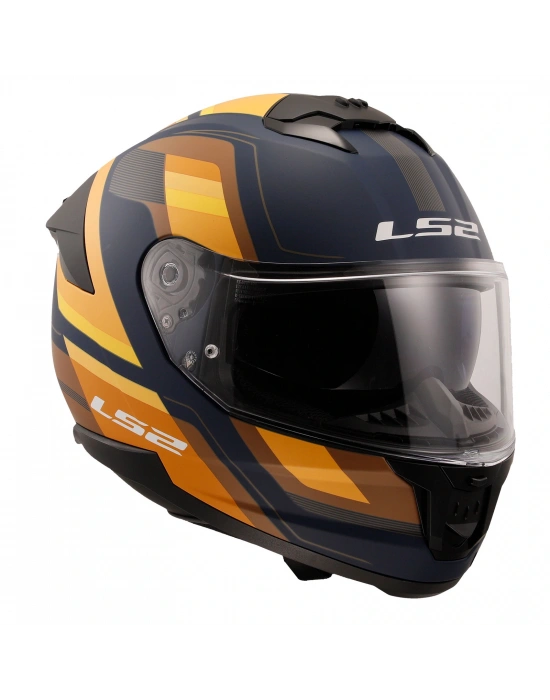 LS2 STREAM 2 VINTAGE -TURUNCU-KAHVERENGİ KASK