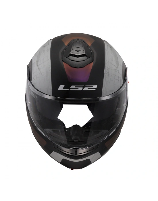 LS2 STROBE 2 ORION MAT SİYAH-MOR-MAVİ KASK