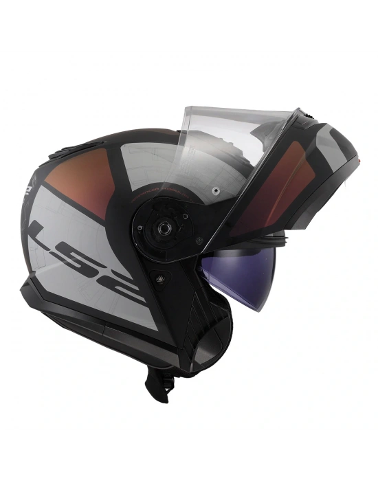 LS2 STROBE 2 ORION MAT SİYAH-MOR-MAVİ KASK