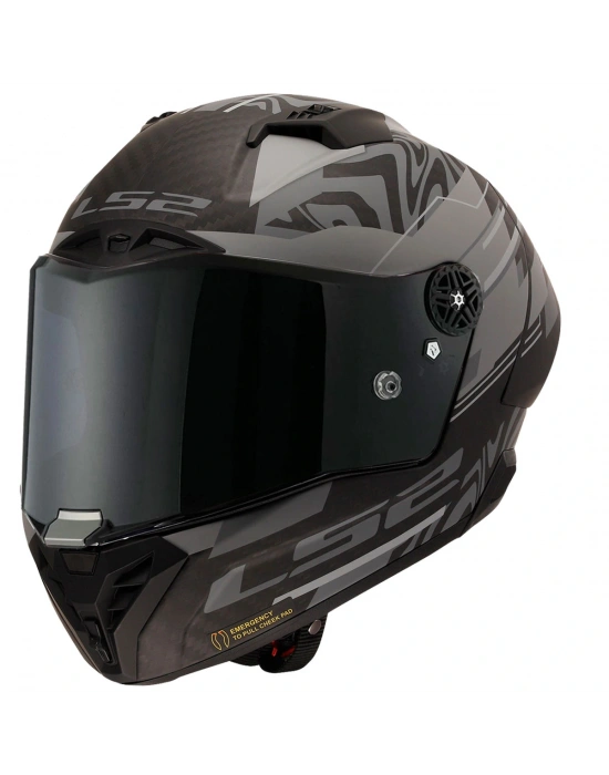 LS2 THUNDER KARBON GP AERO POLAR SİYAH KASK