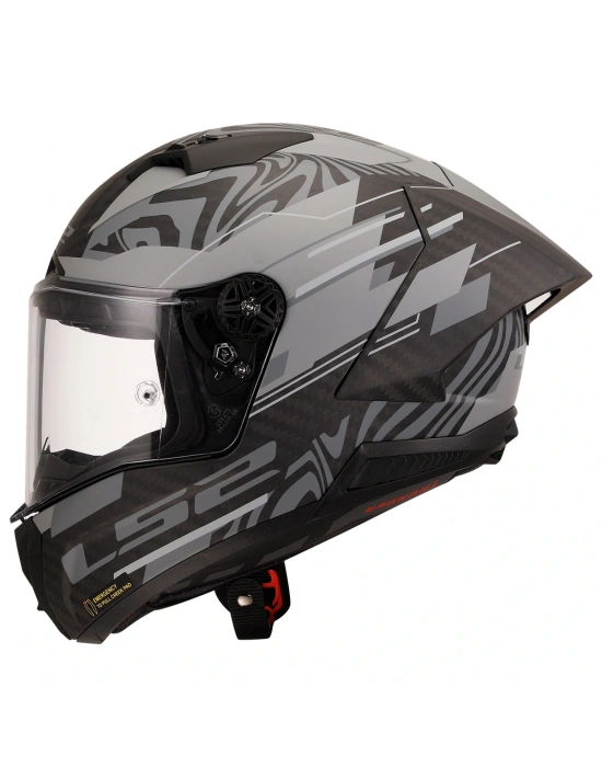 LS2 THUNDER KARBON GP AERO POLAR SİYAH KASK
