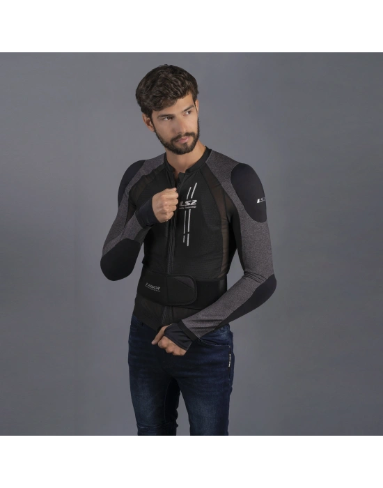 LS2 X-ARMOR FULL KORUMA MONT SİYAH-GRİ