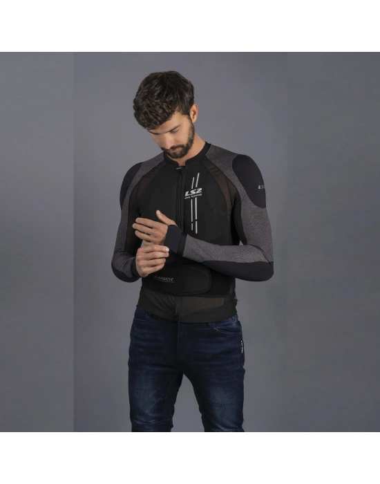 LS2 X-ARMOR FULL KORUMA MONT SİYAH-GRİ