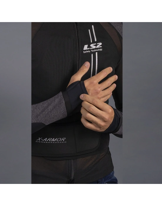 LS2 X-ARMOR FULL KORUMA MONT SİYAH-GRİ