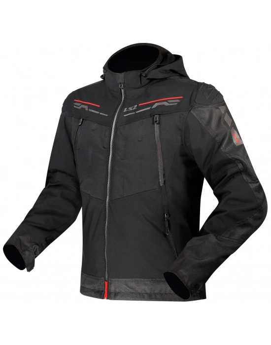 LS2 ZIRCONIUM EVO MONT SİYAH-KIRMIZI
