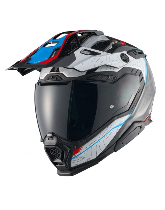 NEXX X.WED 3 FURKA KARBON KIRMIZI-MAVİ KASK