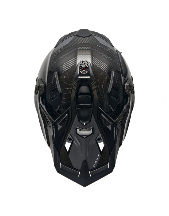 NEXX X.WED 3 FURKA KARBON SİYAH-GRİ KASK