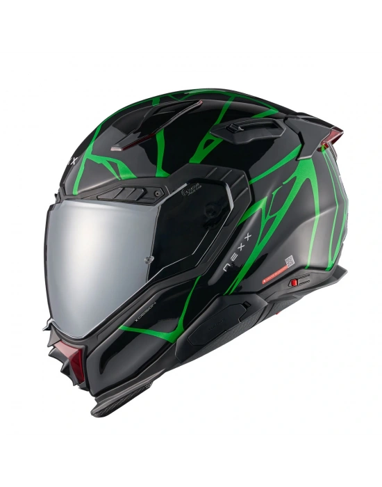 NEXX X.WST 3 B-SIDE SİYAH YEŞİL KASK