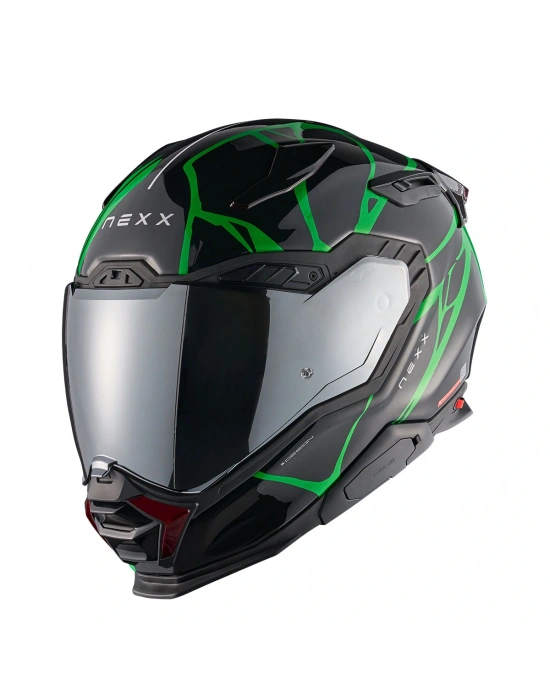 NEXX X.WST 3 B-SIDE SİYAH YEŞİL KASK