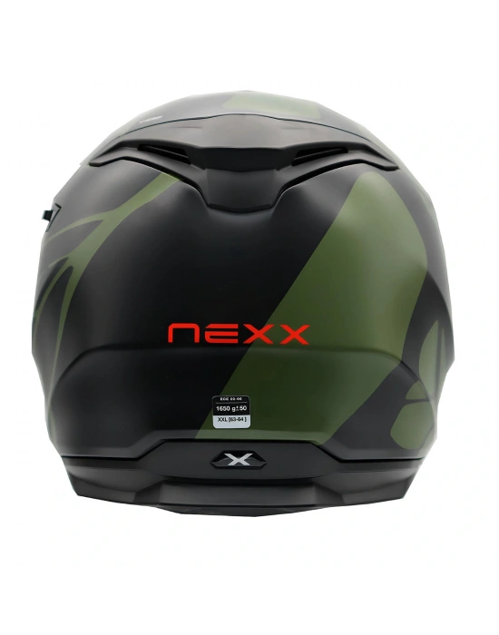 NEXX Y.100 B-SIDE MAT SİYAH-YEŞİL KASK