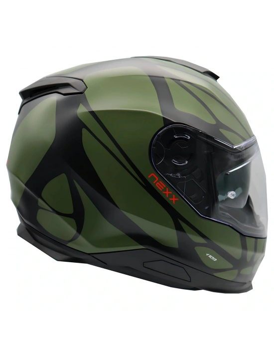 NEXX Y.100 B-SIDE MAT SİYAH-YEŞİL KASK
