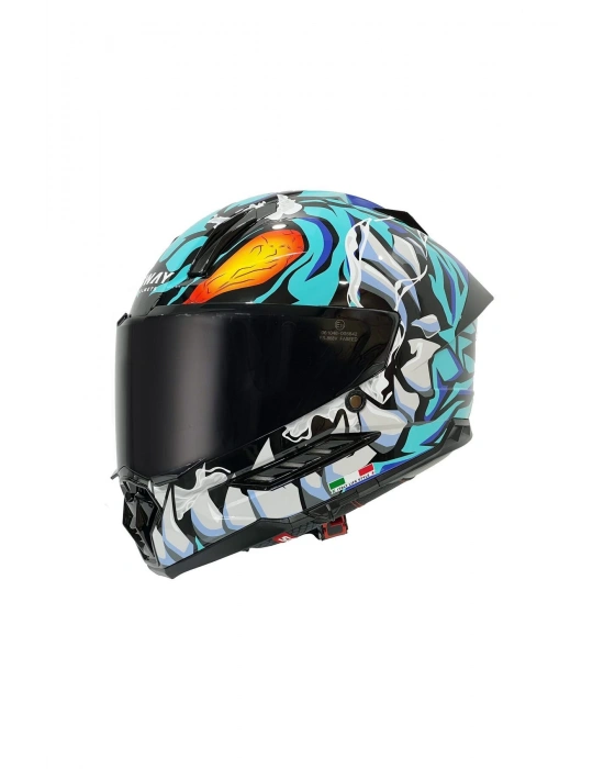 SW 868 CANNIBAL Black Blue Full Face