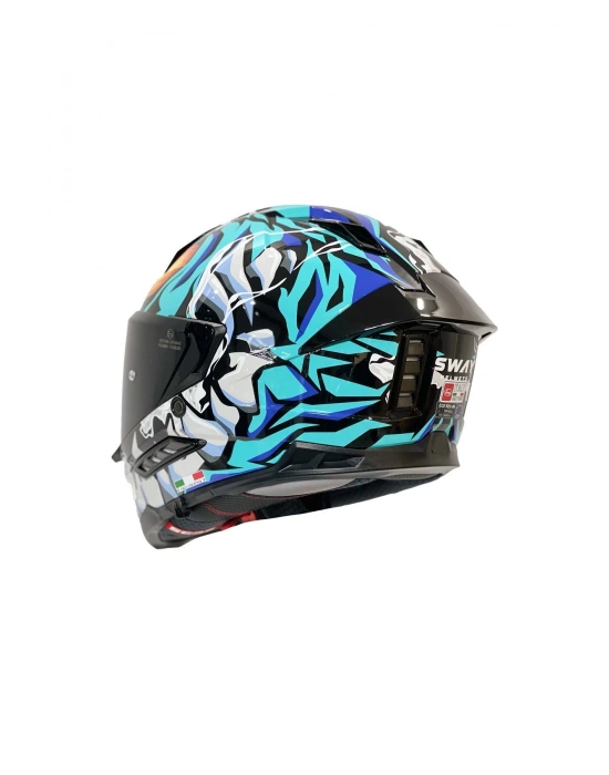 SW 868 CANNIBAL Black Blue Full Face