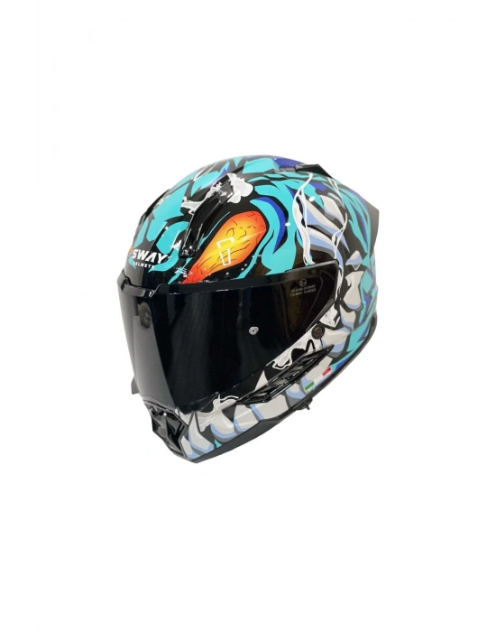 SW 868 CANNIBAL Black Blue Full Face