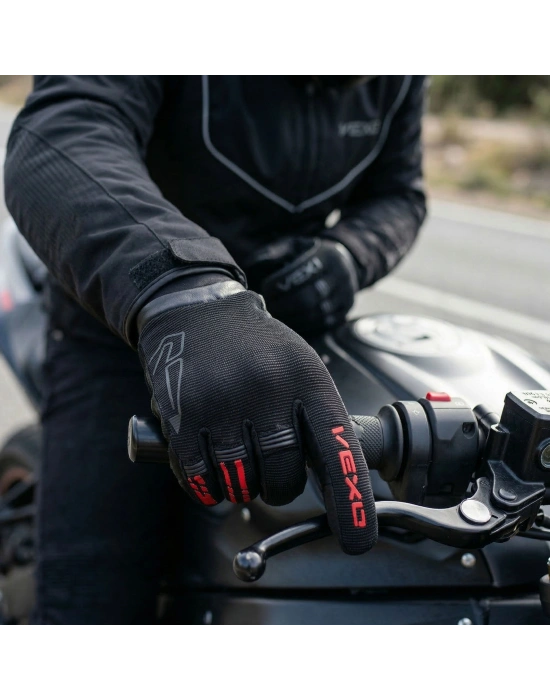 VEXO AERO PLUS ELDİVEN SİYAH-KIRMIZI