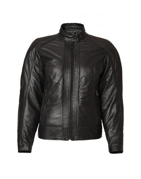 VEXO MOTO DERİ KADIN MONT SİYAH