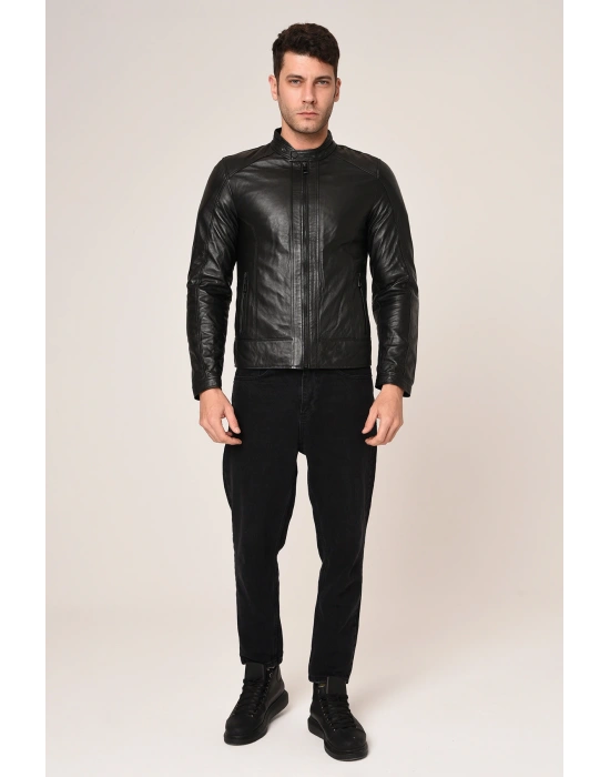 VEXO MOTO DERİ MONT SİYAH