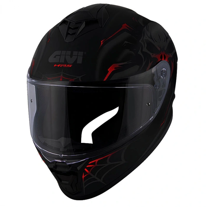 GIVI 50.X ARACHNO MAT SİYAH-KIRMIZI KASK