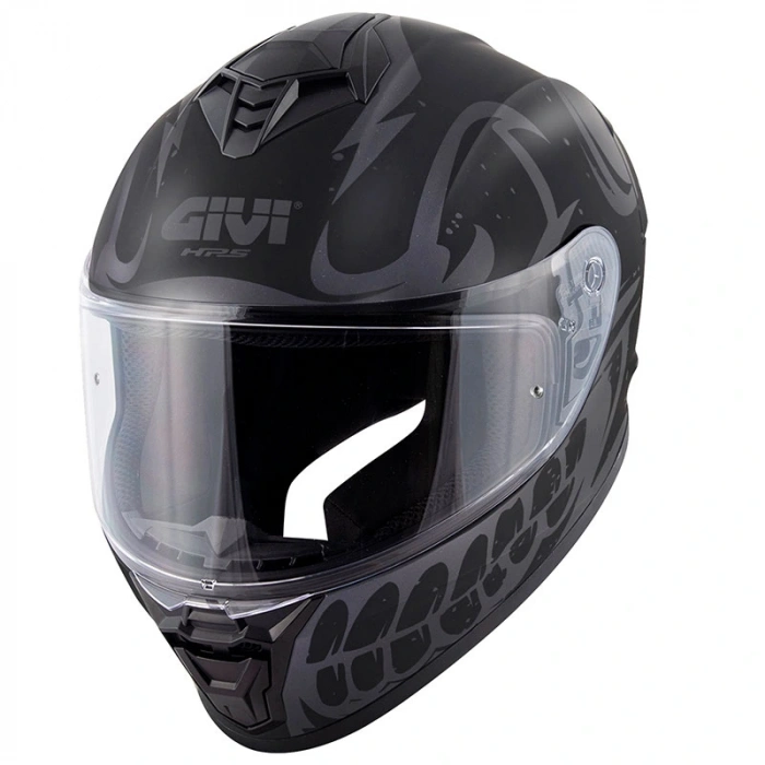 GIVI 50.X BONES MAT SİYAH-GRİ KASK