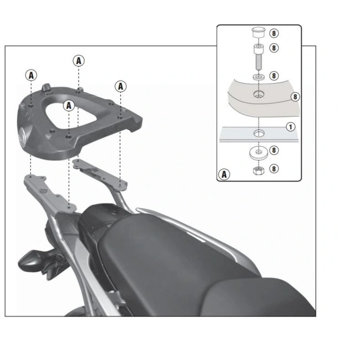 GIVI1109FZHONDAINTEGRA700(12-13)ARKAÇANTATAŞIYICI