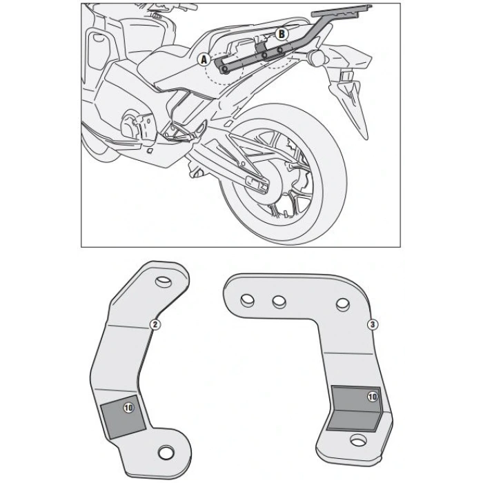 GIVI1127FZHONDAINTEGRA750(14-15)ARKAÇANTATAŞIYICI