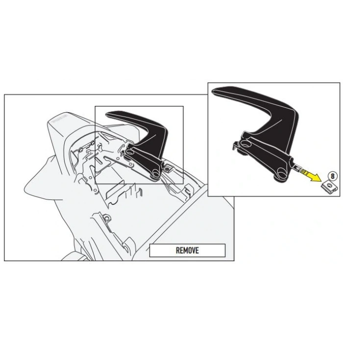 GIVI1132KITHONDAVFR800F(14-20)YANÇANTATAŞIYICIBAĞLANTIKITI