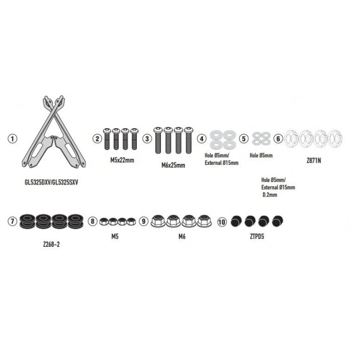 GIVID5142KITBMWCE04(22-25)RÜZGARSİPERLİKBAĞLANTISI