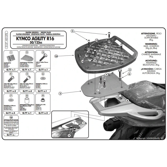 GIVIE137KYMCOAGILITY50-125-150-200(08-13)ARKAÇANTATAŞIYICI