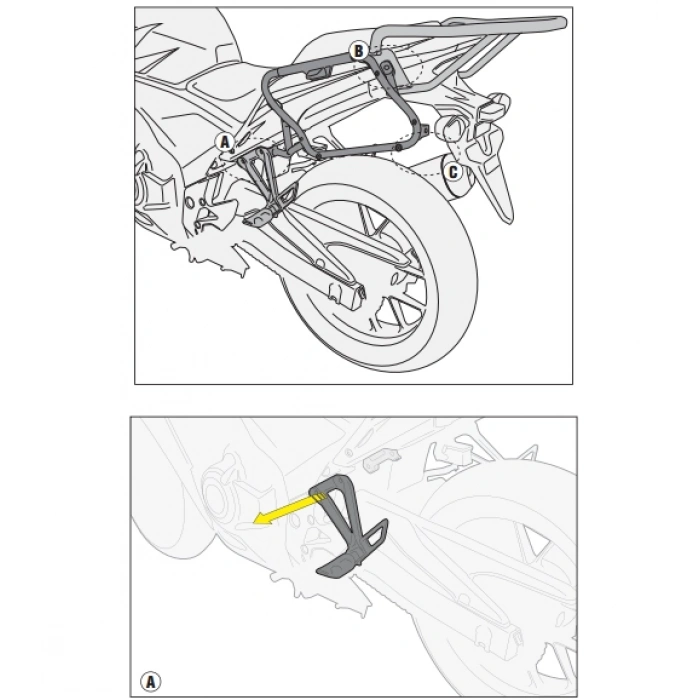 GIVIPLX1119HONDACB500F-CBR500R(13-15)YANÇANTATAŞIYICI