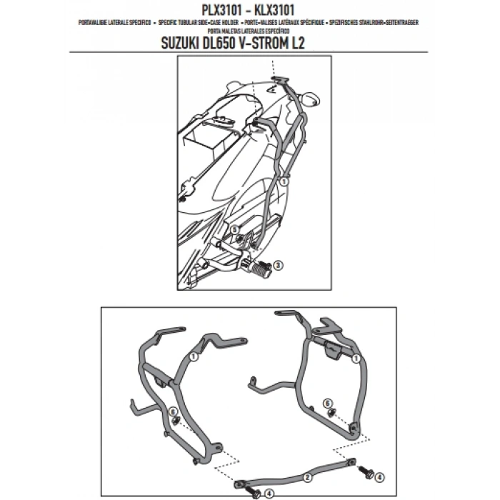 GIVIPLX3101SUZUKIDL650V-STROM(11-16)YANÇANTATAŞIYICI
