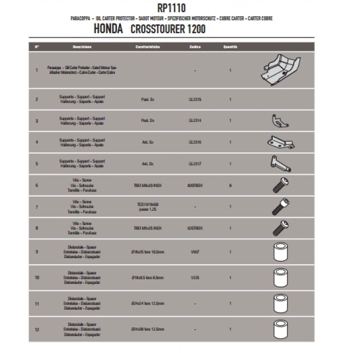 GIVIRP1110HONDAVFR1200XCROSSTOURER(12-19)KARTERKORUMA