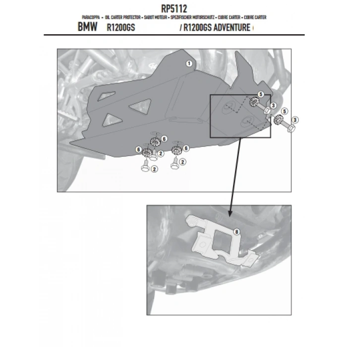 GIVIRP5112BMWR1200GS-R1200GSADVENTURE(13-18)-R1200R/RS(15-18)-R1250RS(19-21)KARTERKORUMA