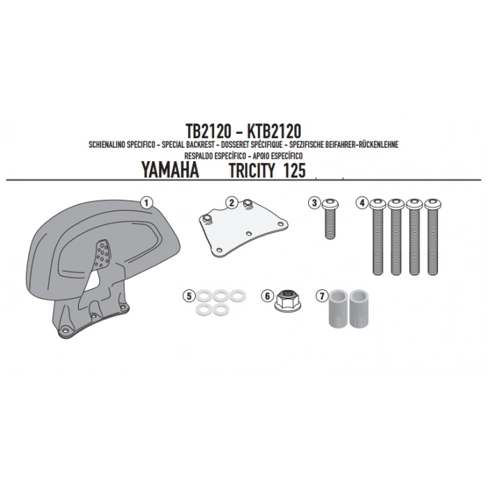 GIVITB2120AYAMAHATRICITY125-155(14-24)SISSYBAR