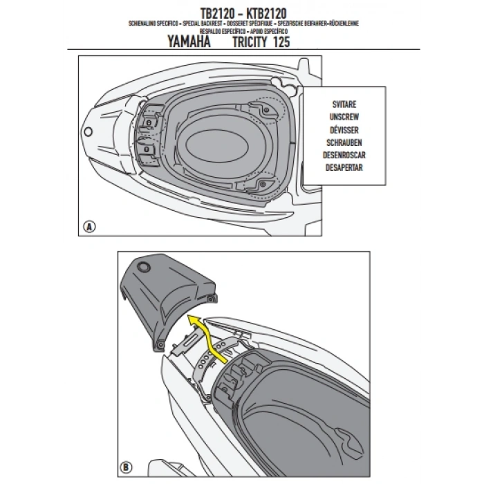 GIVITB2120AYAMAHATRICITY125-155(14-24)SISSYBAR