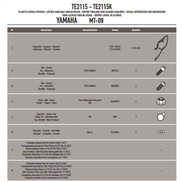 GIVITE2115YAMAHAMT-09(13-16)YANKUMAŞÇANTATAŞIYICI