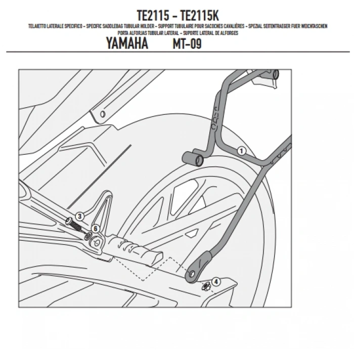 GIVITE2115YAMAHAMT-09(13-16)YANKUMAŞÇANTATAŞIYICI