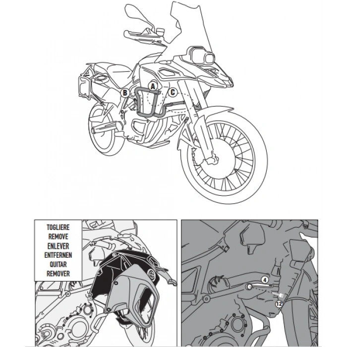 GIVITNH5110OXBMWF800GSADVENTURE(13-18)ÜSTKORUMADEMİRİ