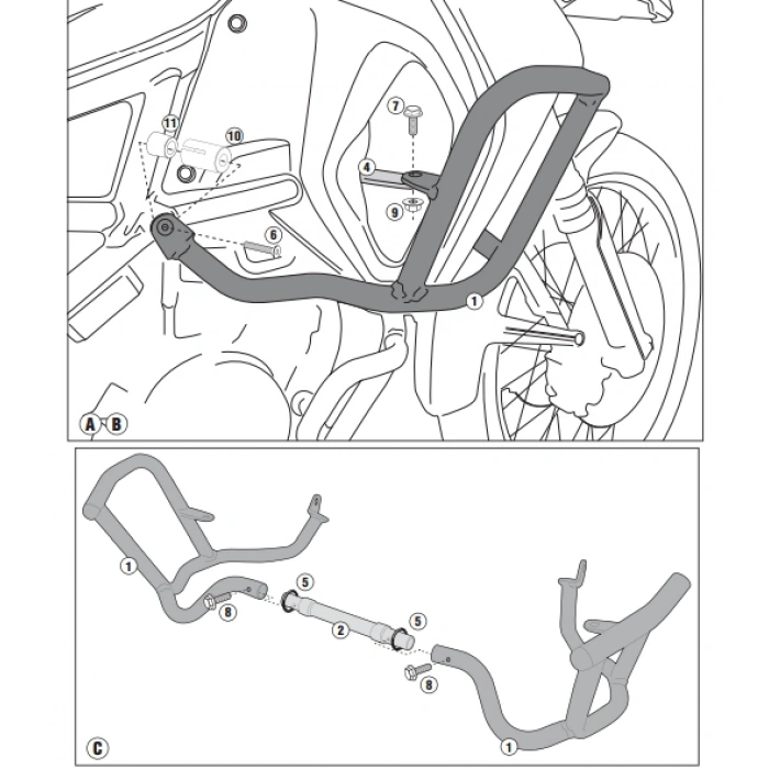 GIVITNH5110OXBMWF800GSADVENTURE(13-18)ÜSTKORUMADEMİRİ