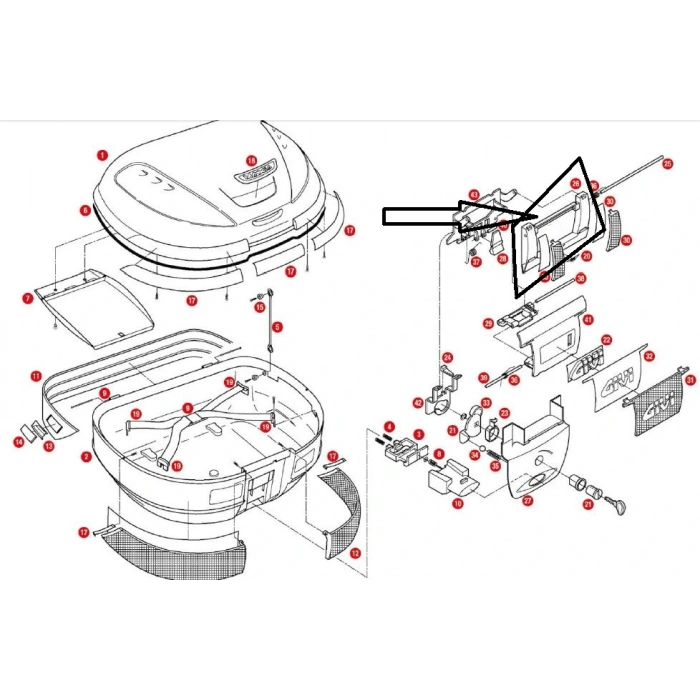 GIVIZ367NÇANTAKİLİTMEKANİZMAKAPAKÜSTE52