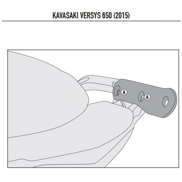 KAPPA4114KITKKAWASAKIVERSYS650(15-24)YANÇANTATAŞIYICIBAĞLANTIKITI