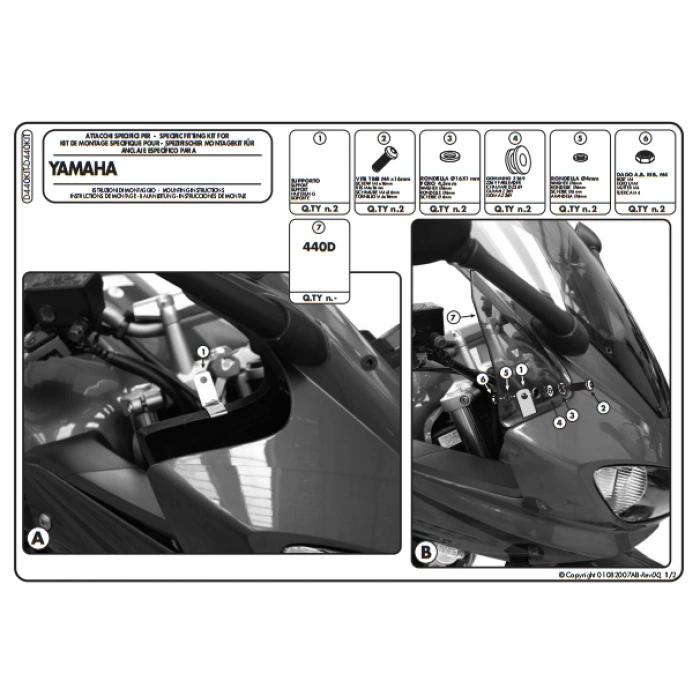 KAPPAD440KITKYAMAHAFZ6600FAZERS2(07-11)RÜZGARSİPERLİKBAĞLANTISI